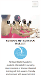 Mobile Screenshot of bayerballetacademy.com